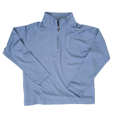 Slate Blue Crew Quarter Zip