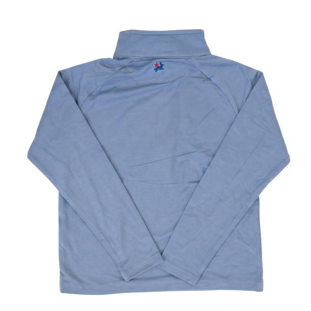 Slate Blue Crew Quarter Zip