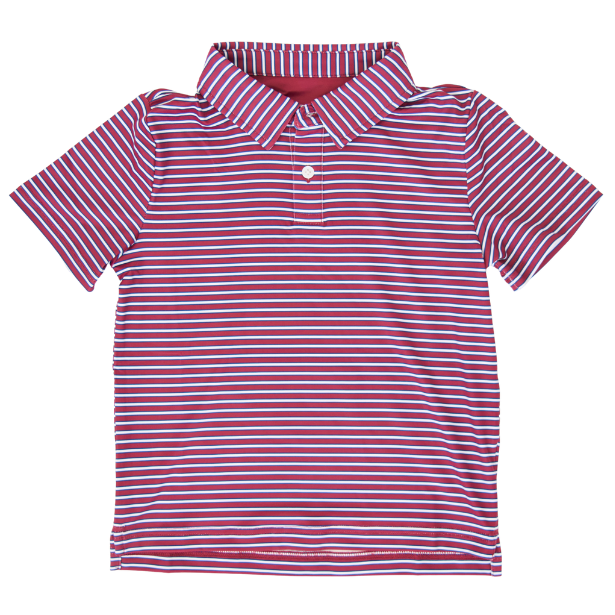 Maroon and Navy Heritage Polo