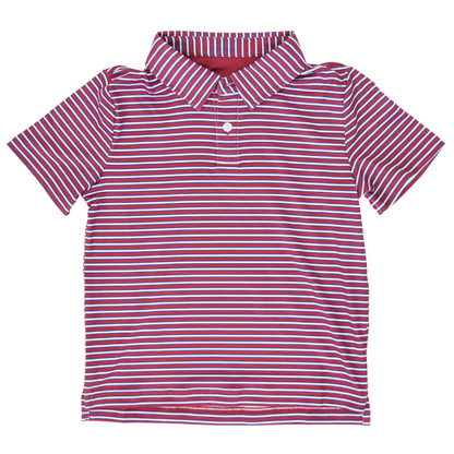 Maroon and Navy Heritage Polo