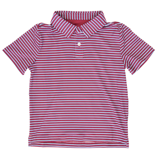 Maroon and Navy Heritage Polo