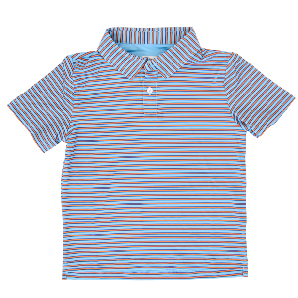 Blue and Orange Heritage Polo