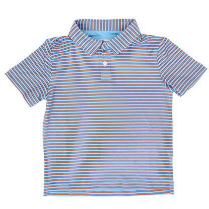 Blue and Orange Heritage Polo