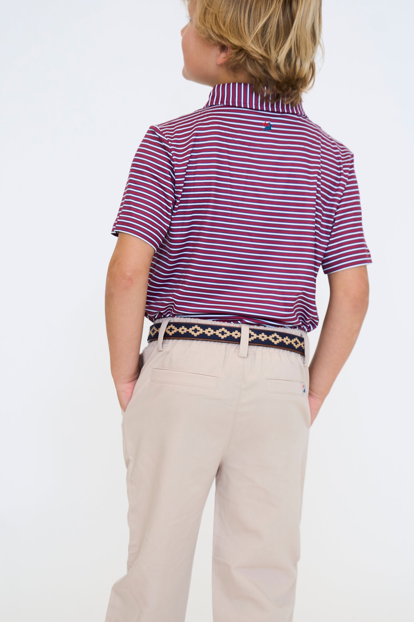 Maroon and Navy Heritage Polo