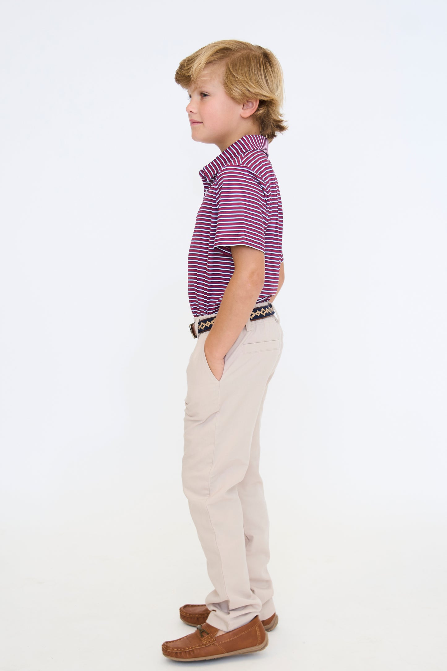 Maroon and Navy Heritage Polo