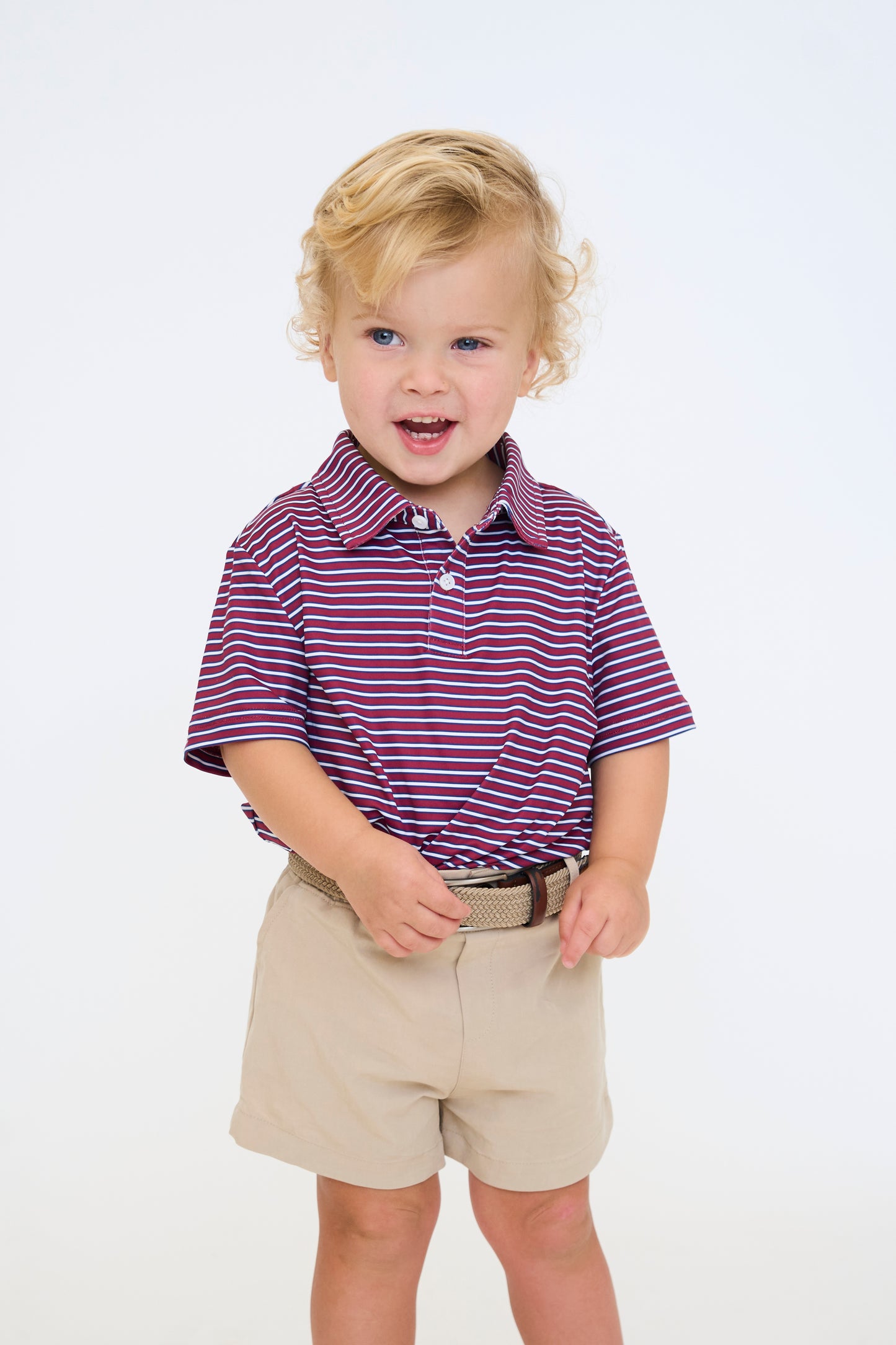 Maroon and Navy Heritage Polo