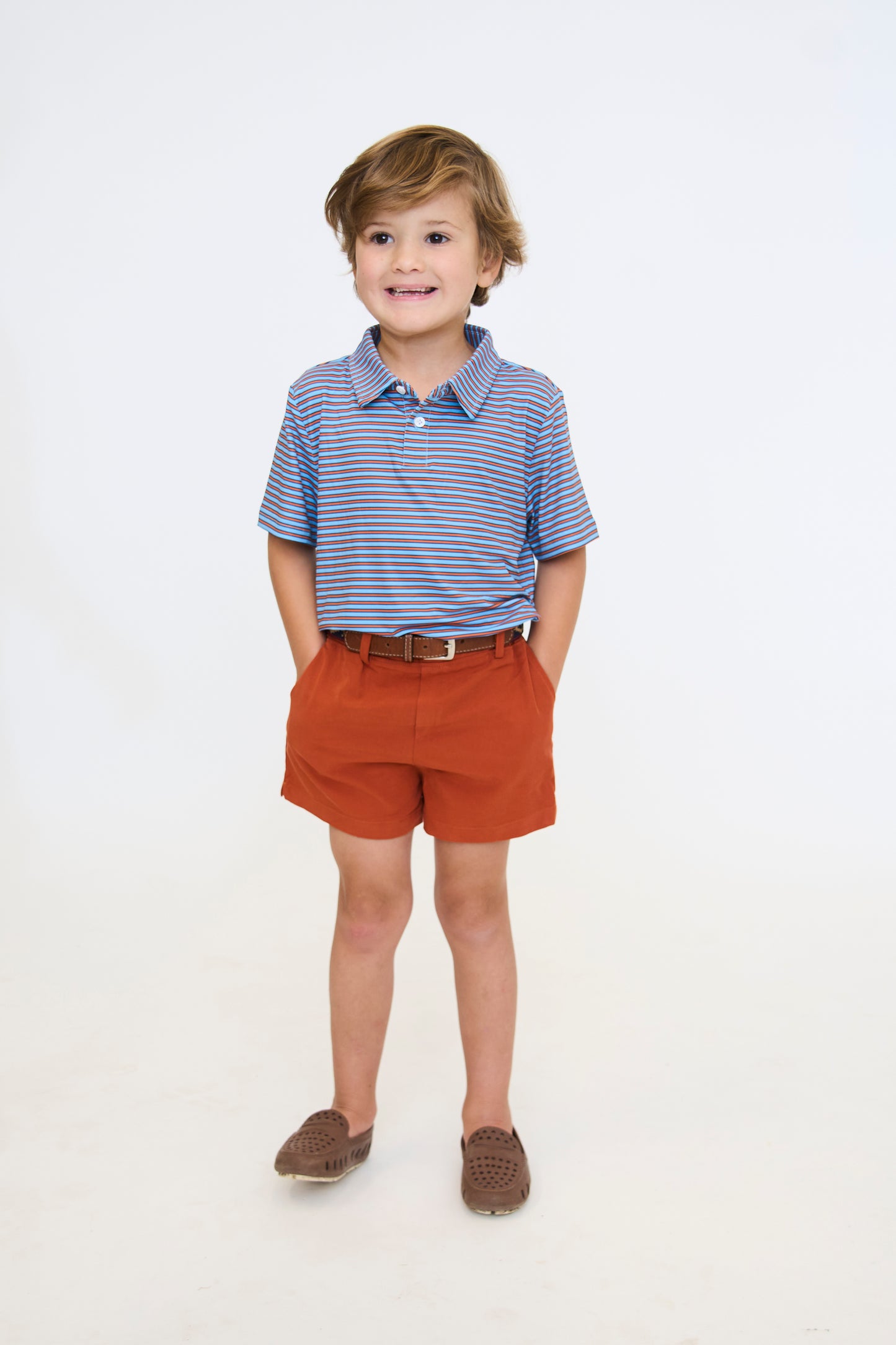 Blue and Orange Heritage Polo