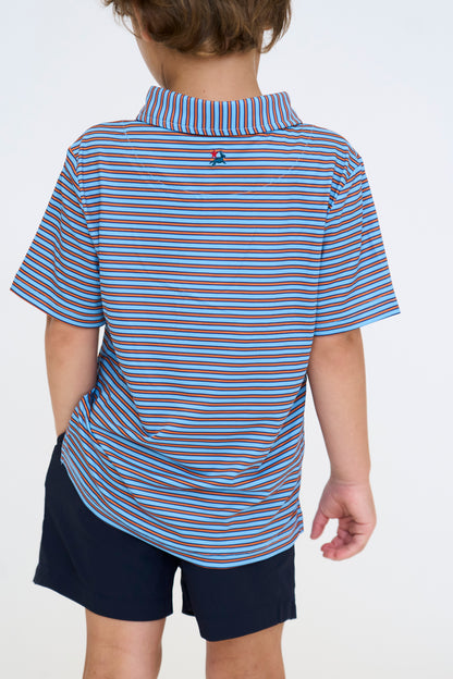 Blue and Orange Heritage Polo