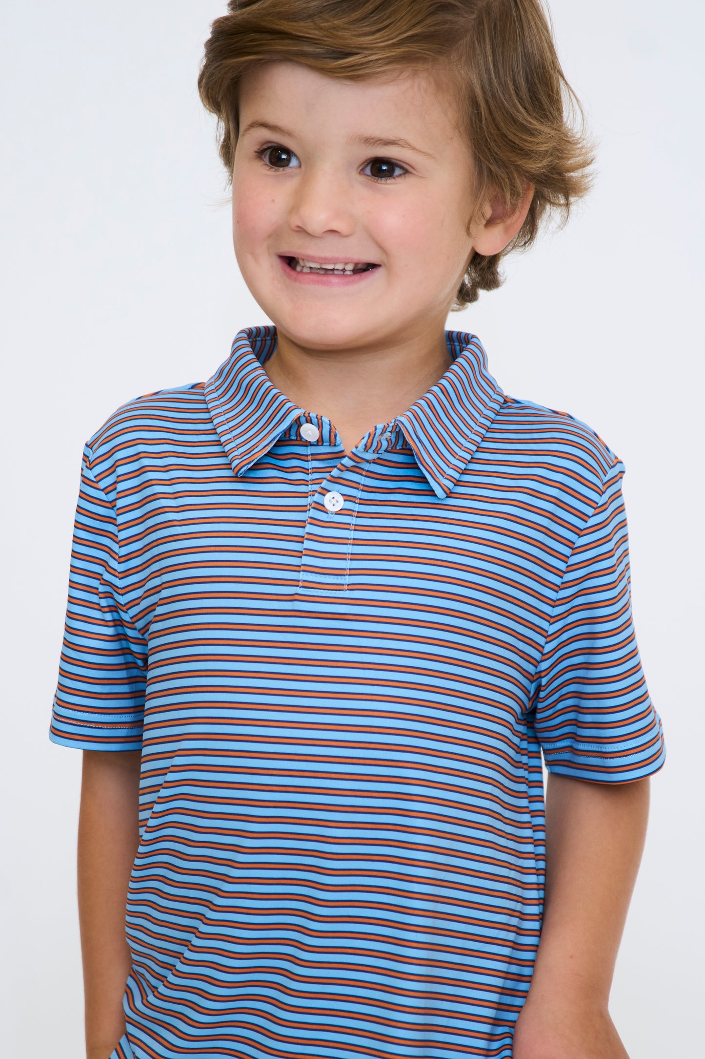 Blue and Orange Heritage Polo
